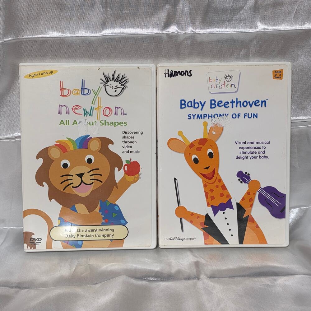 Baby Einstein DVD Lot of 2 | Baby Beethoven & Baby Mozart | Music Learning
